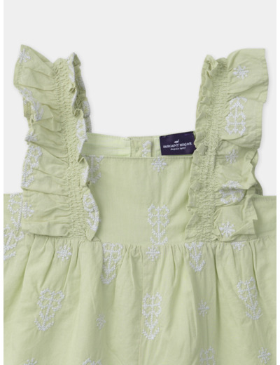 Combinaison courte brodée