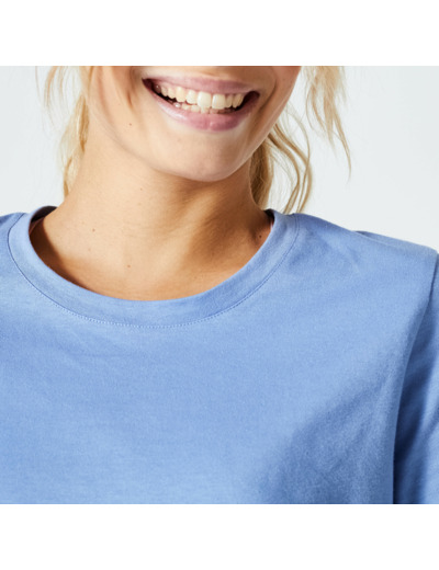 T-shirt Fitness Femme - 500 Essentials bleu indigo