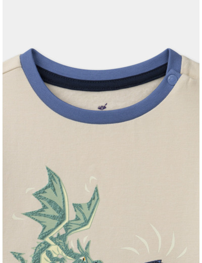 Pyjama Dragon en molleton gratté