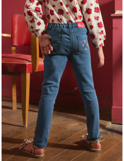 Jean slim brodé