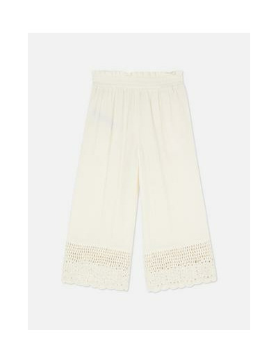 Pantalon large en crochet