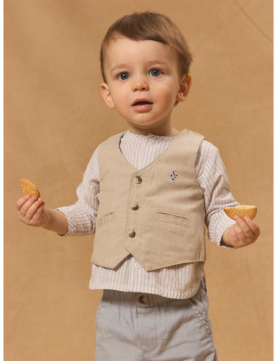 Veston sans manches réversible