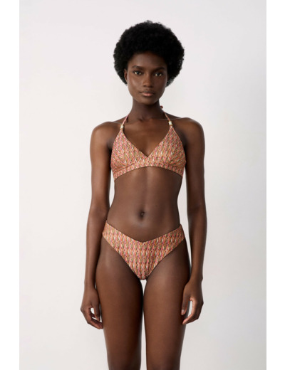 Triangle haut de maillot à motif