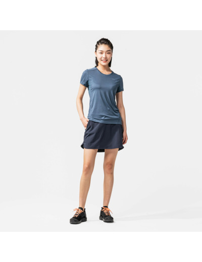 T-shirt manches courtes de randonnée montagne - MH100 - Femme