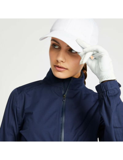 Veste de pluie golf imperméable Femme -RW500 bleu marine