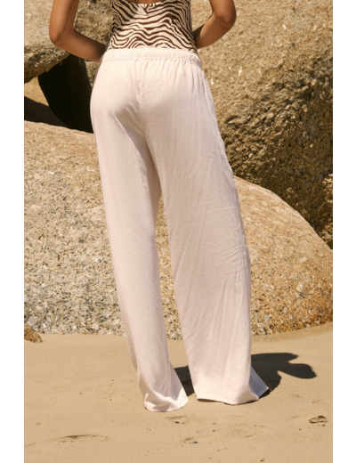 Pantalon fluide élastiqué,Pantalon fluide élastiqué;${refinementColor}