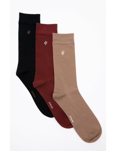 Lot 3 paires chaussettes homme