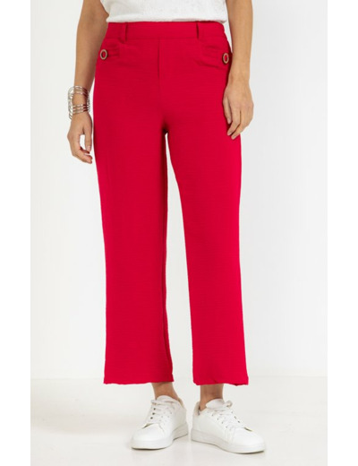 Pantalon fluide large avec ceinture