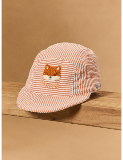 Casquette rayée