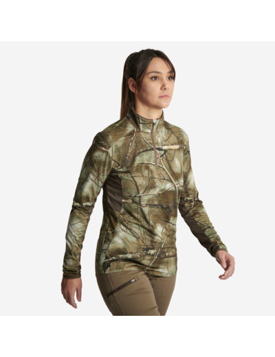 T-SHIRT MANCHES LONGUES CHASSE FEMME SILENCIEUX RESPIRANT TREEMETIC 500