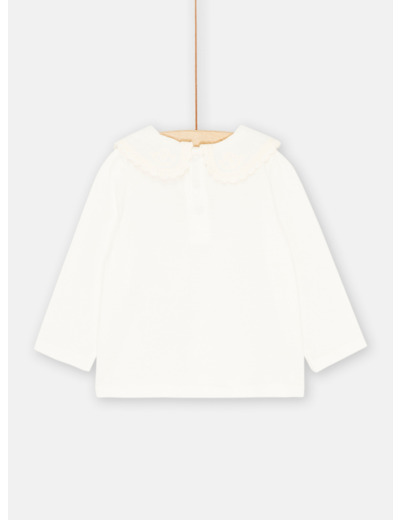 T-shirt blanc à manches longues