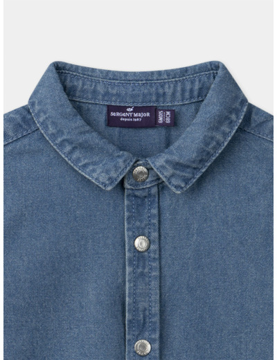 Chemise en jean denim à manches longues Bébé Garçon