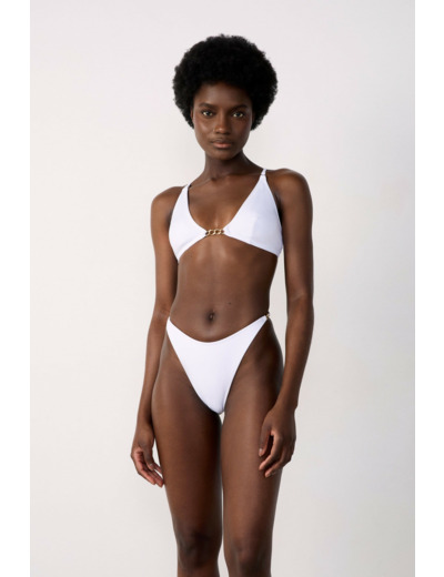 Bikini brésilien bas de maillot détails bijoux
