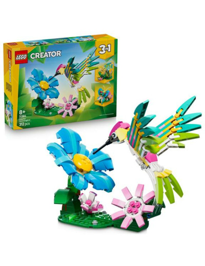 ANIMAUX SAUVAGES : LE COLIBRI COLORÉ LEGO CREATOR 31384