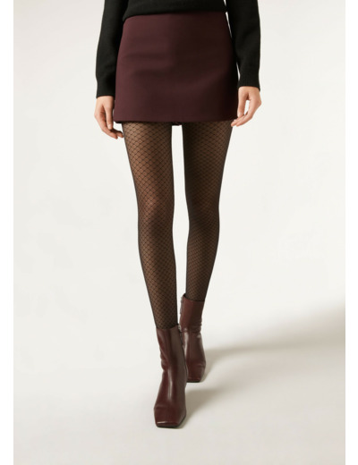 Collant Opaque à Losanges