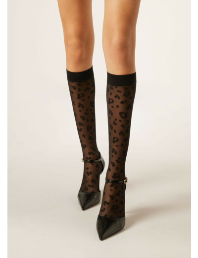 Mis-Bas Voile à Motif Fantaisie Animalier