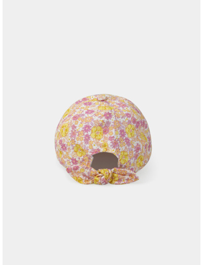 Casquette imprimé fleuri