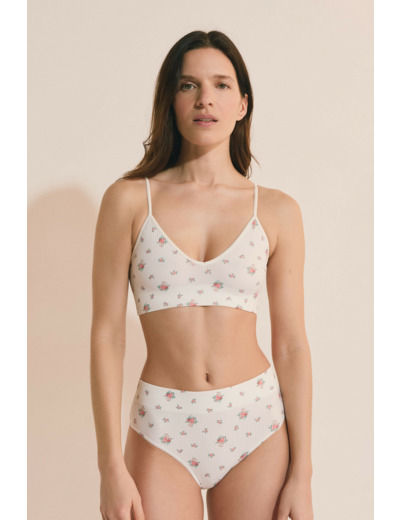 Soutien-gorge brassière col V,Soutien-gorge brassière col V;${refinementColor}