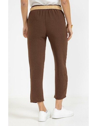 Pantalon fluide bouton coco