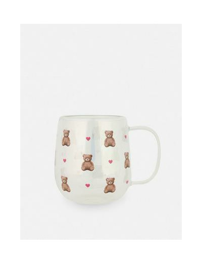 Mug en verre à motif ours
