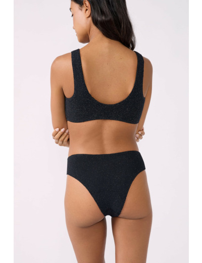 Triangle haut de maillot en matière extensible pailleté