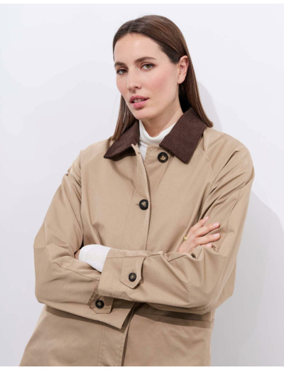 Trench uni BEIGE Femme
