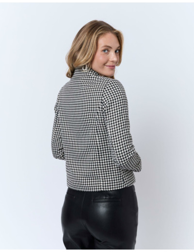 Veste courte jacquard NOIR Femme