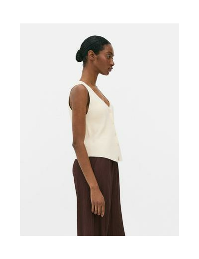 Gilet de costume boutonné en maille