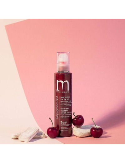 Soin repigmentant cheveux naturels ou colorés lie de vin