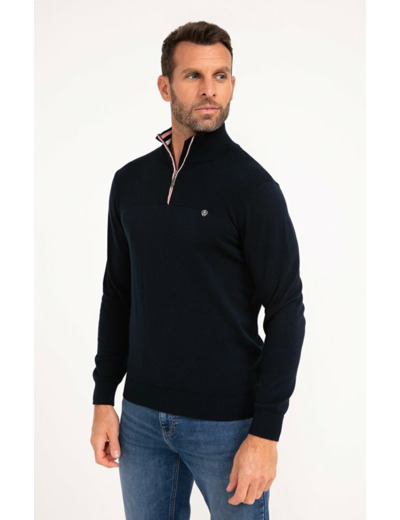 Pull col montant uni Contrast