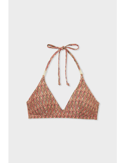 Triangle haut de maillot à motif