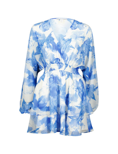 Robe mini avec volants