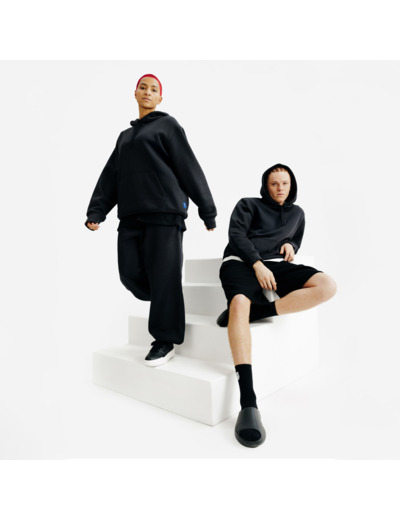 Sweat à capuche mixte, Elementals, noir