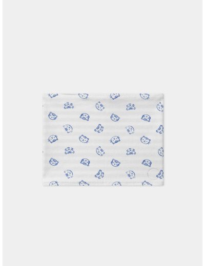 Snood jersey réversible imprimé chat