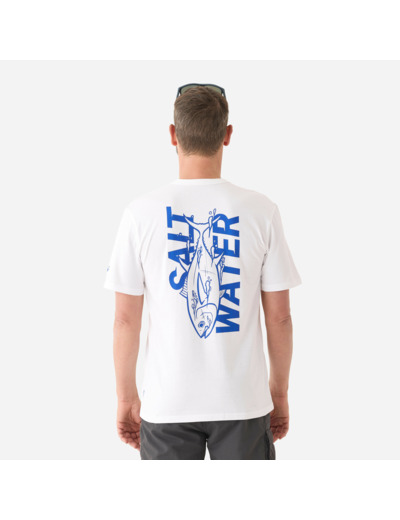 T-shirt pêche manches courtes coton Thon
