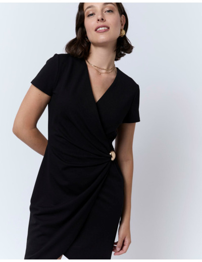 Robe courte unie NOIR