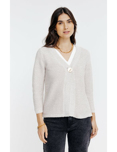 Cardigan maille fantaisie