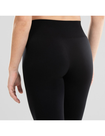 Legging de danse moderne taille haute femme, noir