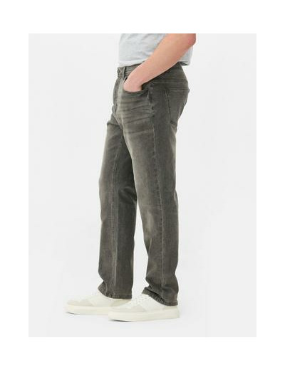 Jean droit à taille mi-haute