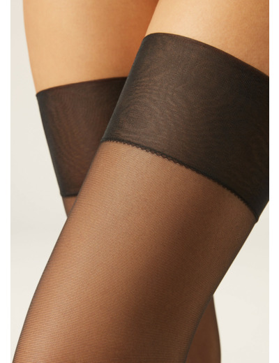 Bas Voile 20 Deniers pour Porte-Jarretelles