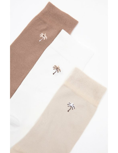 Lot de 3 paires de chaussettes Palm