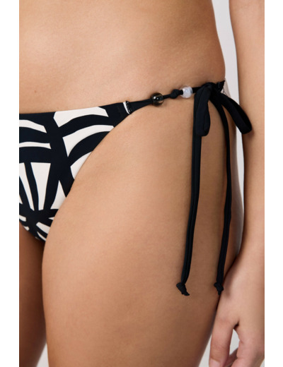 Culotte bikini ficelle bas de maillot imprimé à nouer