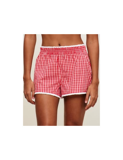 Short en coton vichy