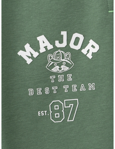 Jogging en molleton gratté vert