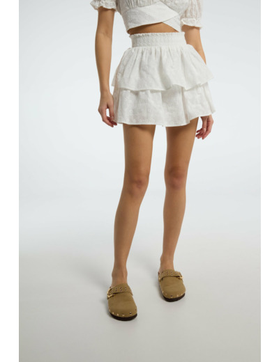 Jupe mini avec broderies