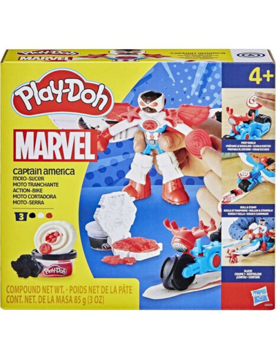 CAPTAIN AMERICA MOTO TRANCHANTE PLAY-DOH MARVEL