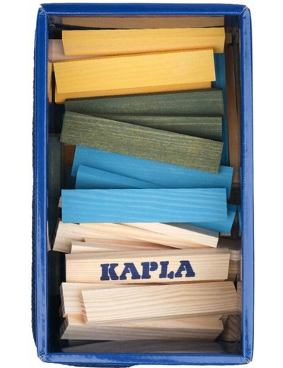 BARIL KAPLA 120 PIÈCES NATURE ET COULEURS JAUNE VERT BLEU