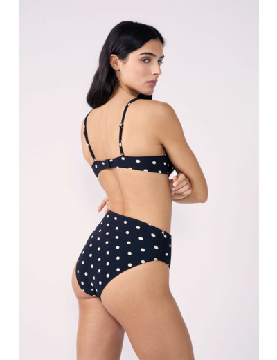 Push-up haut de maillot à pois