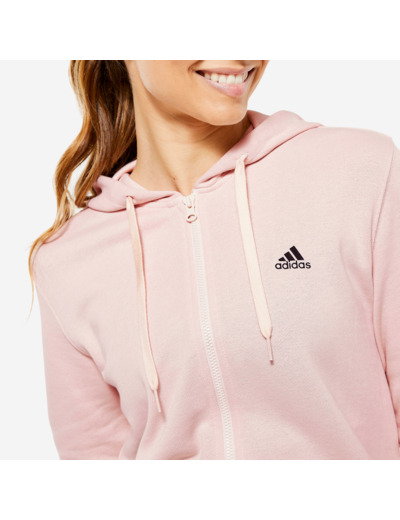 SWEAT-SHIRT A CAPUCHE DE FITNESS SOFT TRAINING ADIDAS FEMME ROSE