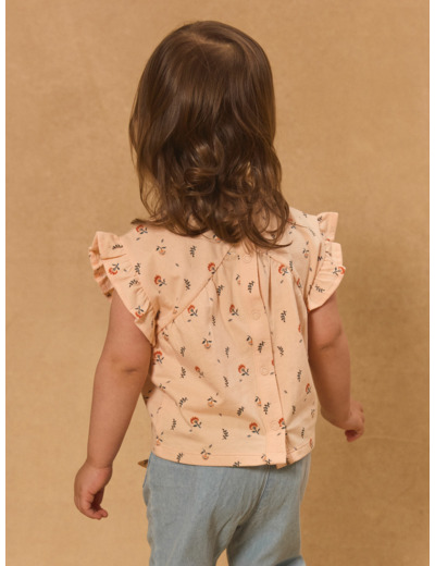 Tshirt fluide fleuri